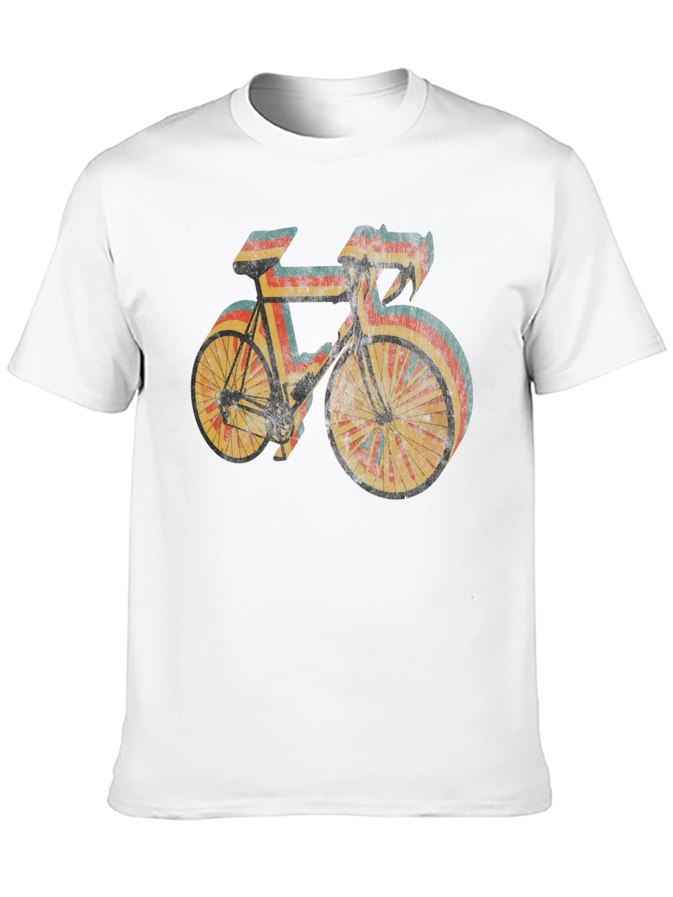 Retro Style Cycling T-Shirt - Black