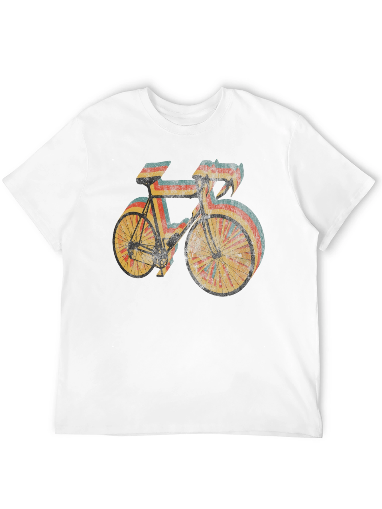 Retro Style Cycling T-Shirt - Black
