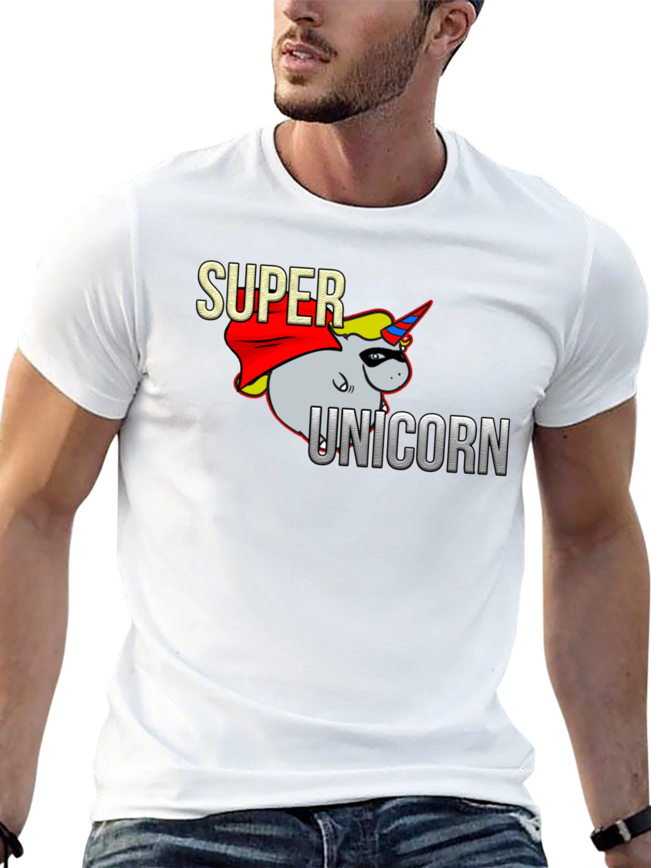 Super Unicorn Black T-Shirt