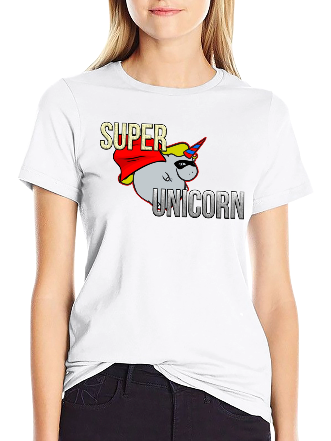 Super Unicorn Black T-Shirt