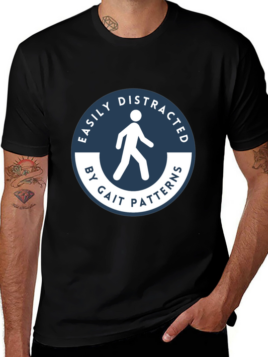 Easily Distracted Gait Patterns Black T-Shirt