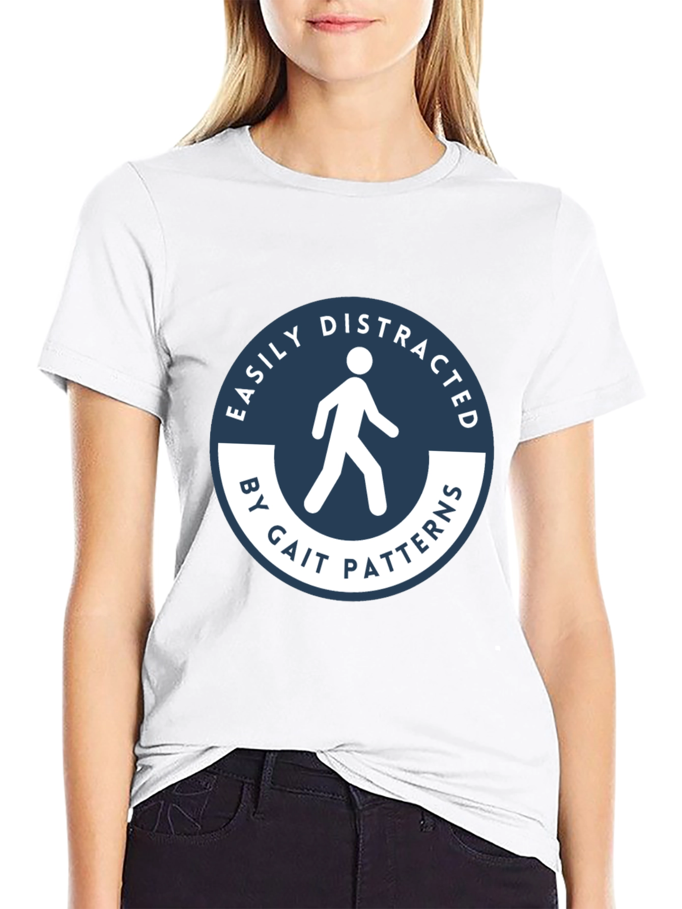 Easily Distracted Gait Patterns Black T-Shirt