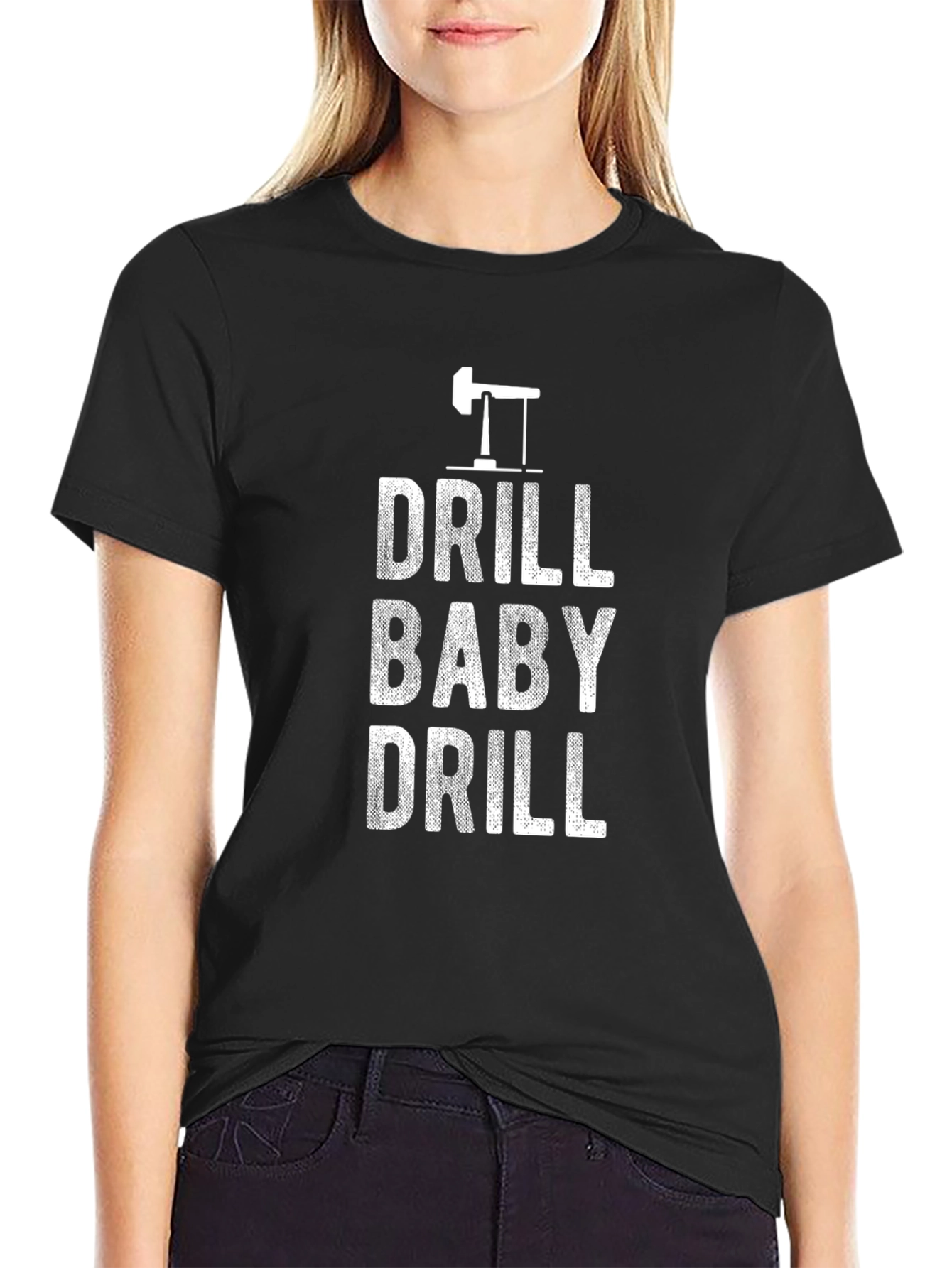 Drill Baby Drill Black Graphic Tee