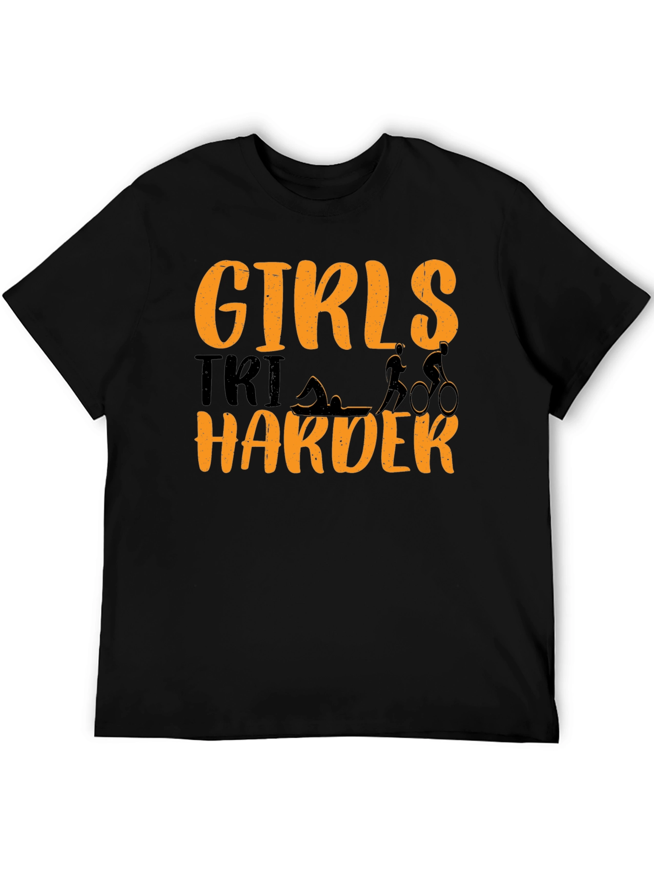 Girls Tri Harder T-Shirt Triathlon Tee