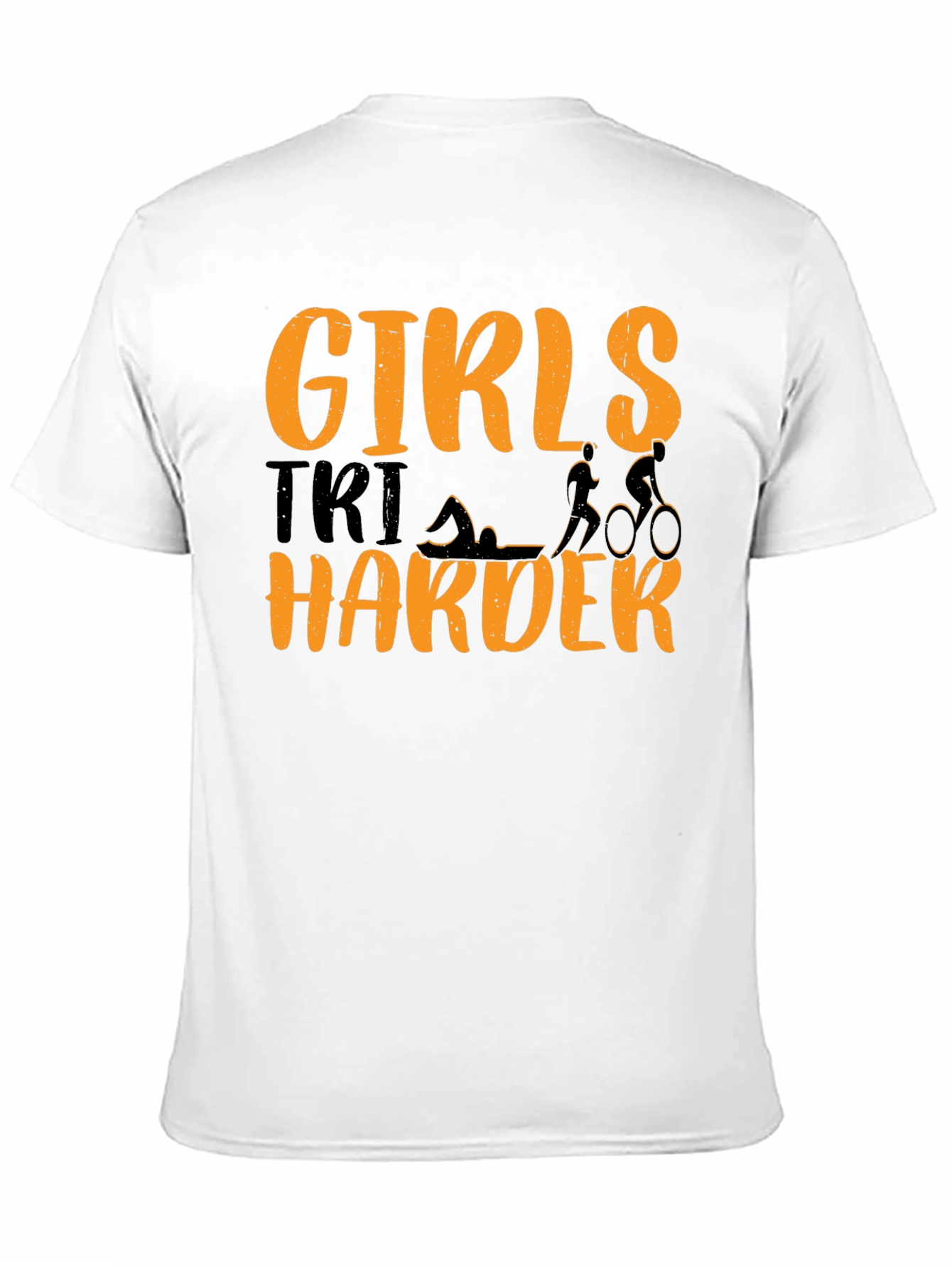 Girls Tri Harder T-Shirt Triathlon Tee