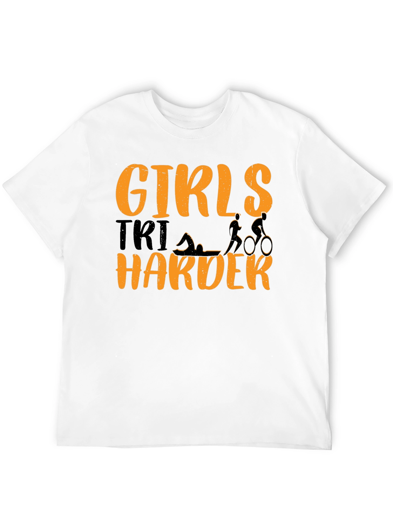 Girls Tri Harder T-Shirt Triathlon Tee