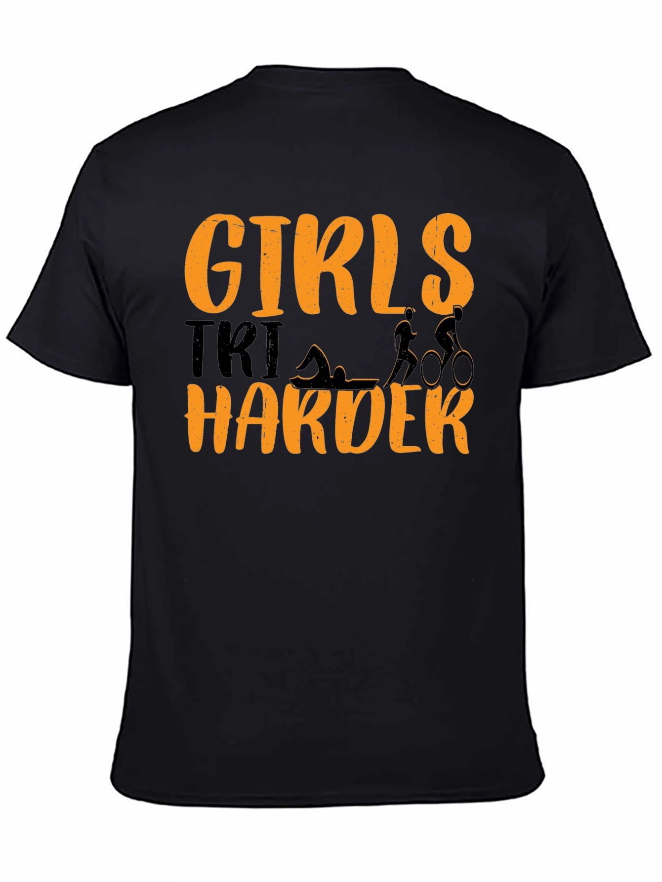 Girls Tri Harder T-Shirt Triathlon Tee