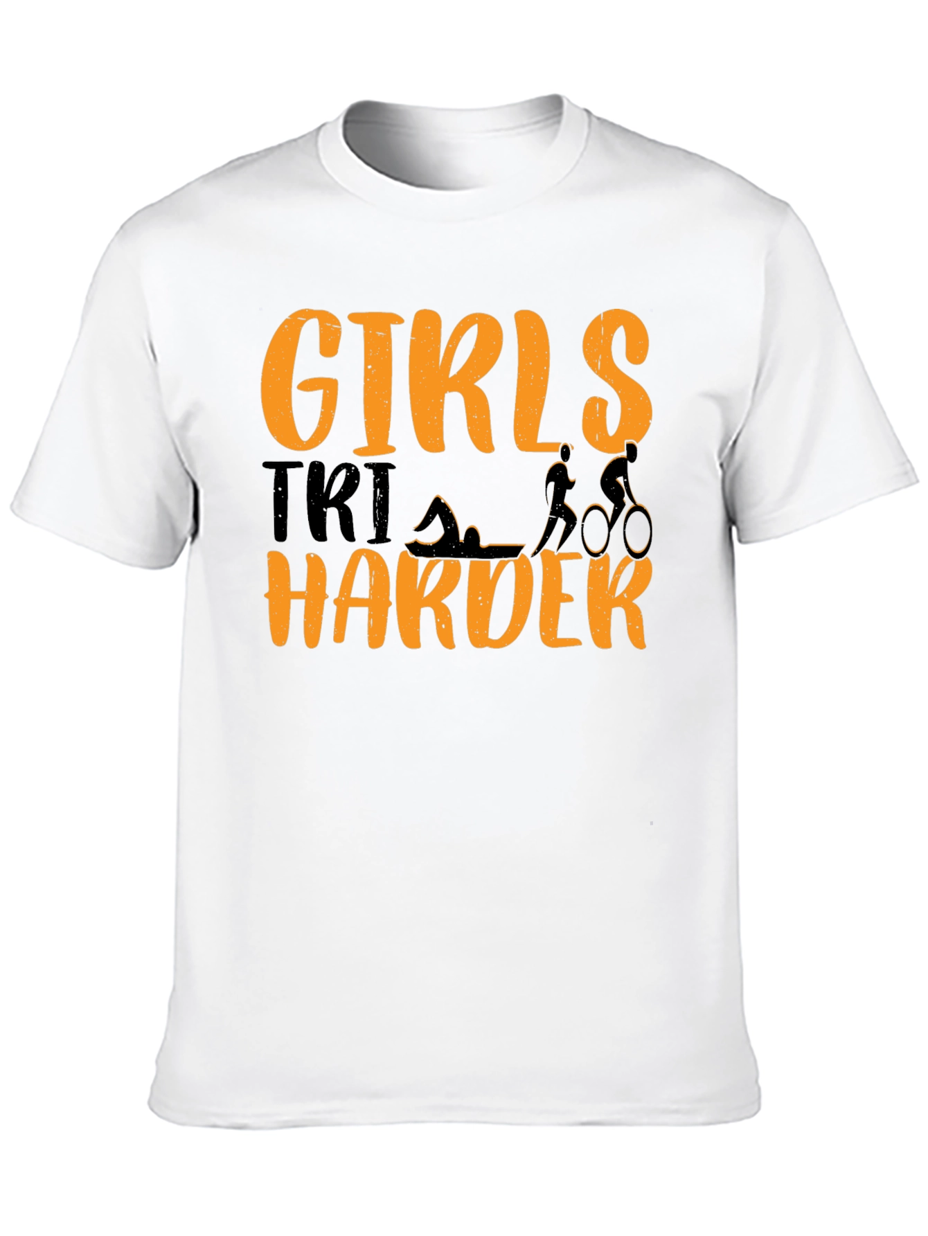 Girls Tri Harder T-Shirt Triathlon Tee