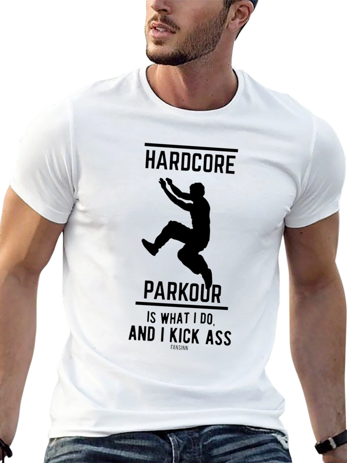 Hardcore Parkour Graphic T-Shirt