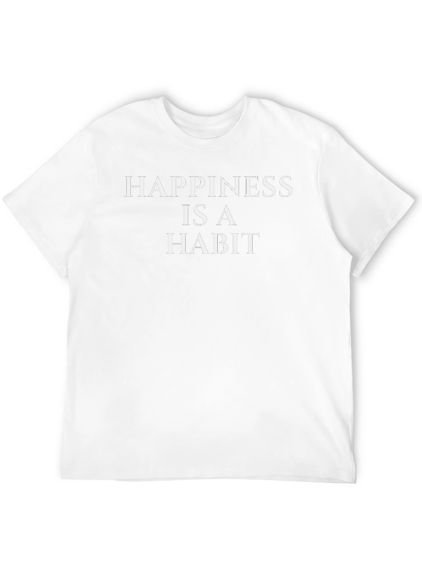 Happiness is a Habit Black T-Shirt