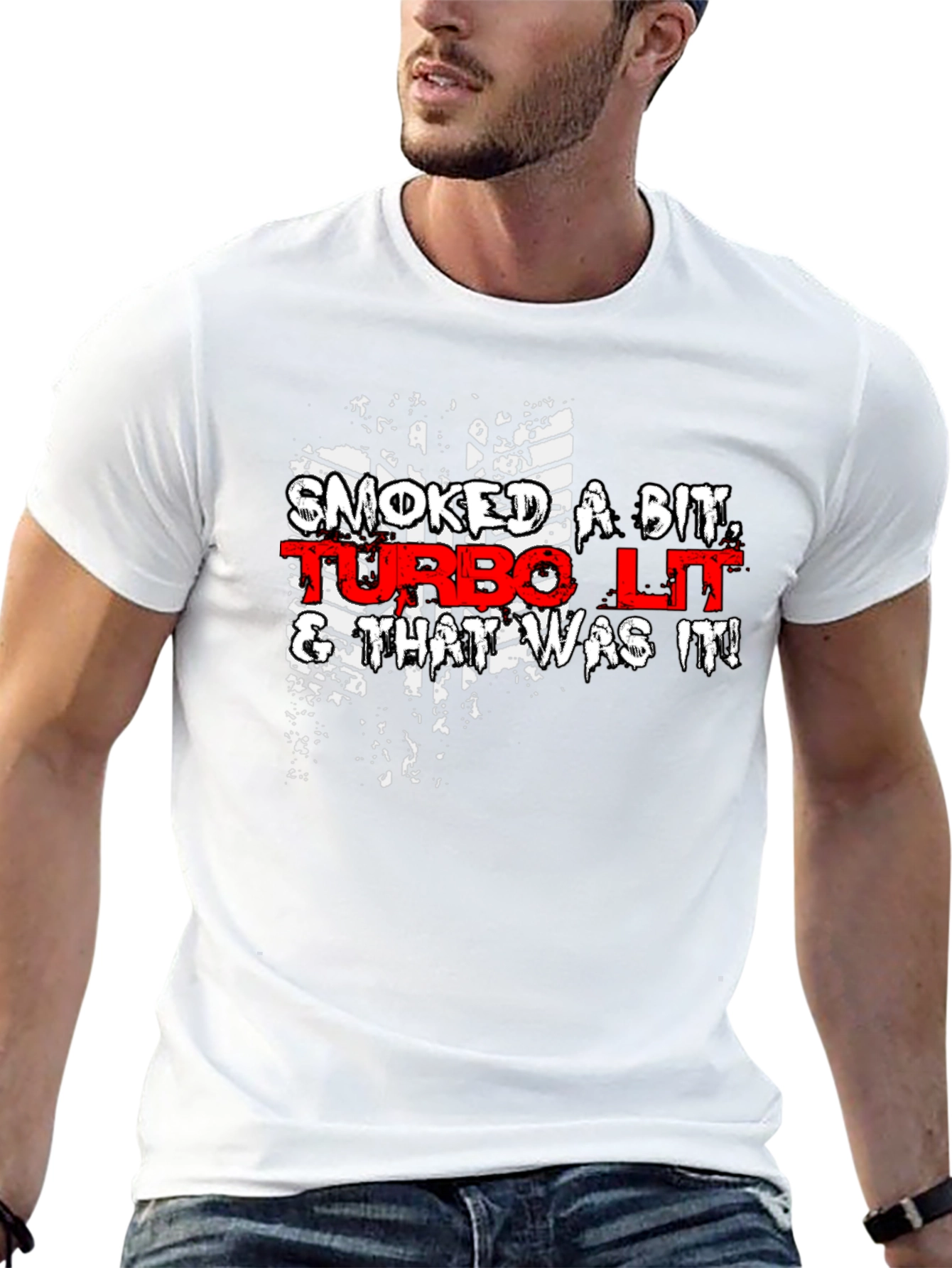 Turbo Lit Graphic Tee - Black Cotton Blend T-Shirt