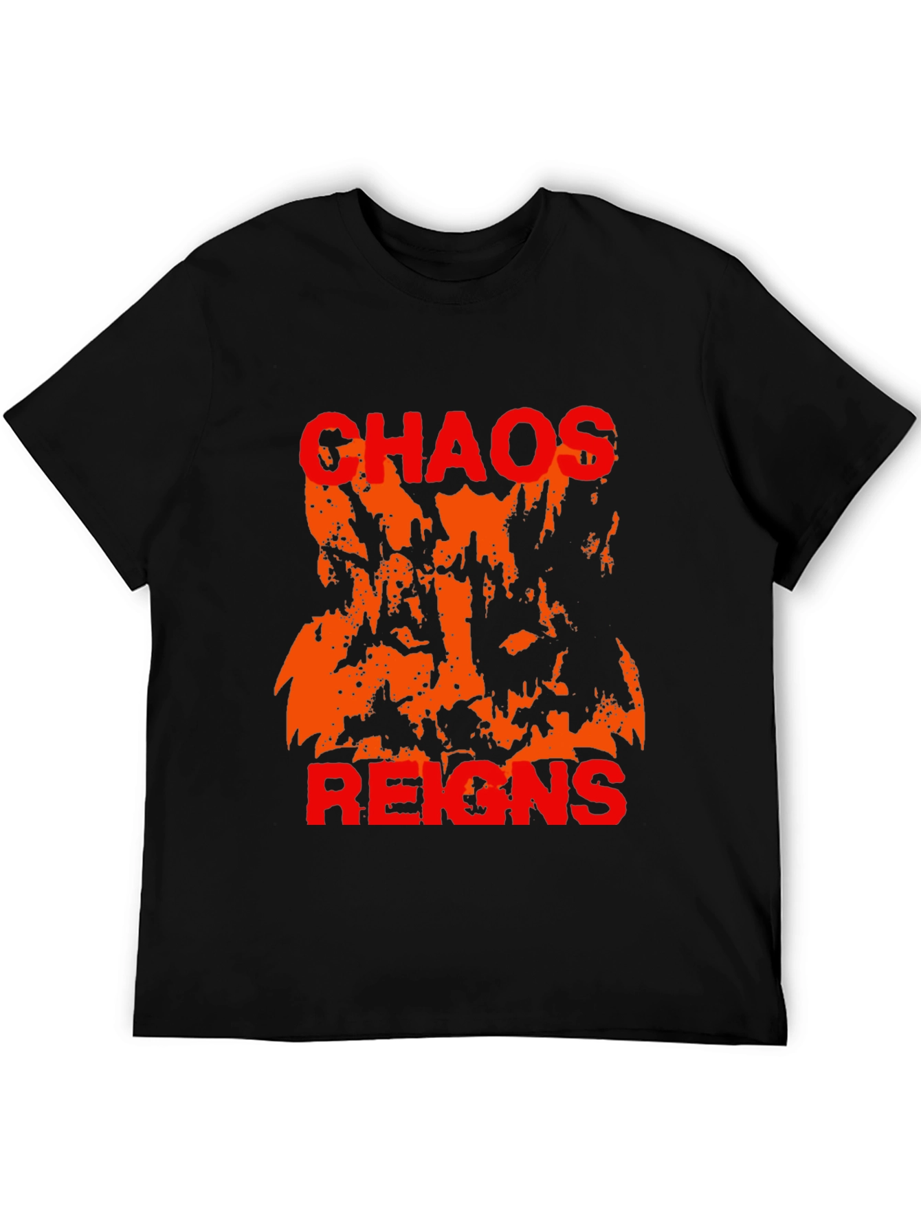 Chaos Reigns Graphic T-Shirt - Black