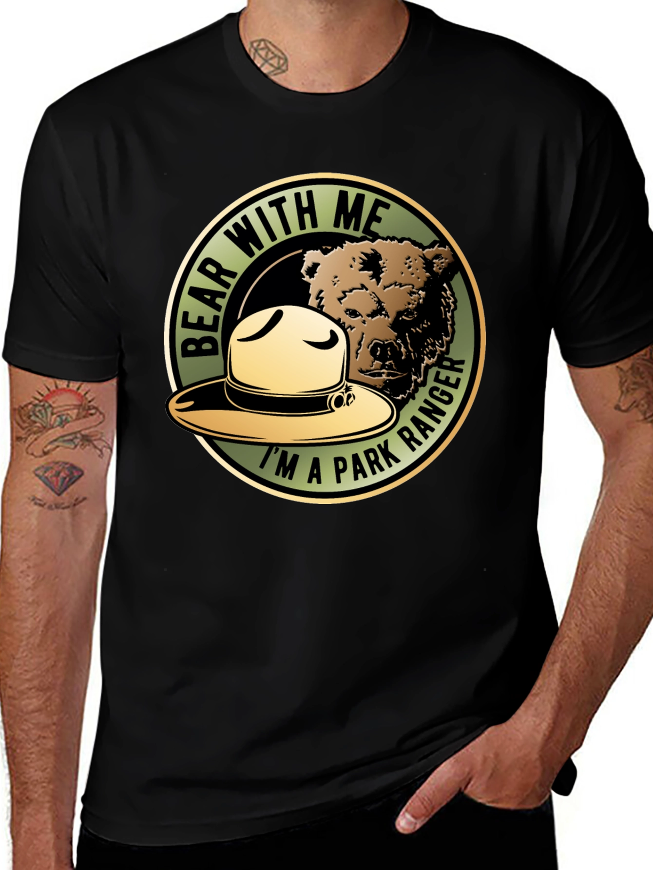 Bear With Me Park Ranger T-Shirt - Unisex