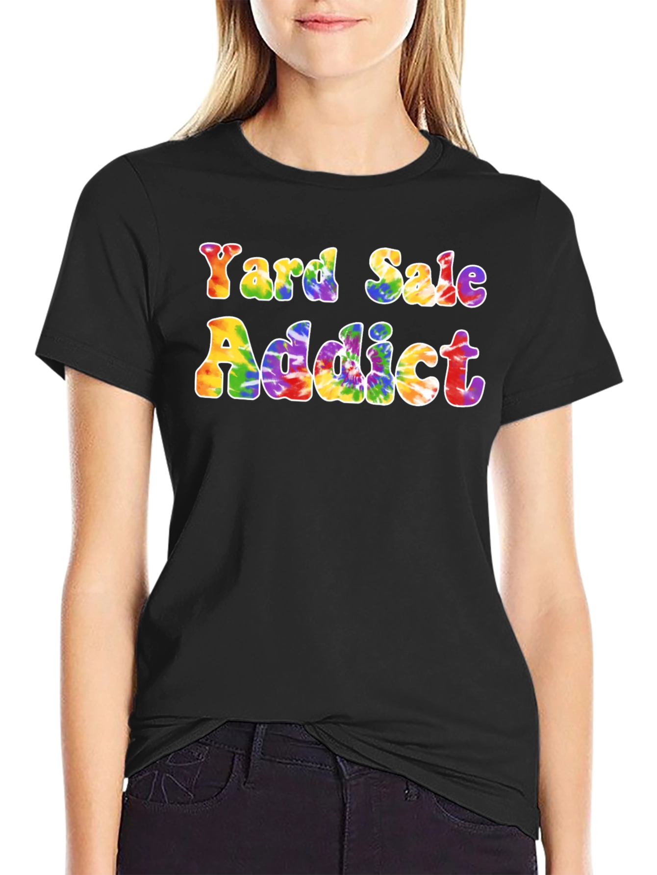 Yard Sale Addict Tie-Dye Graphic Tee