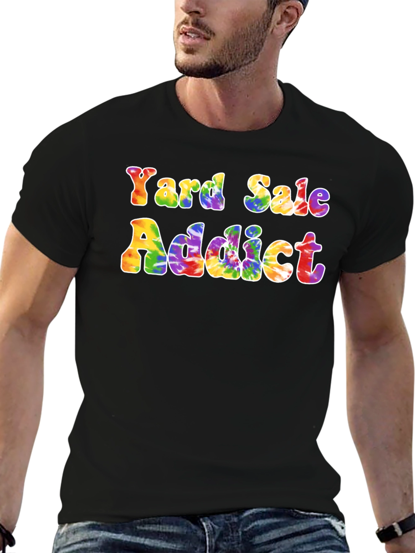 Yard Sale Addict Tie-Dye Graphic Tee