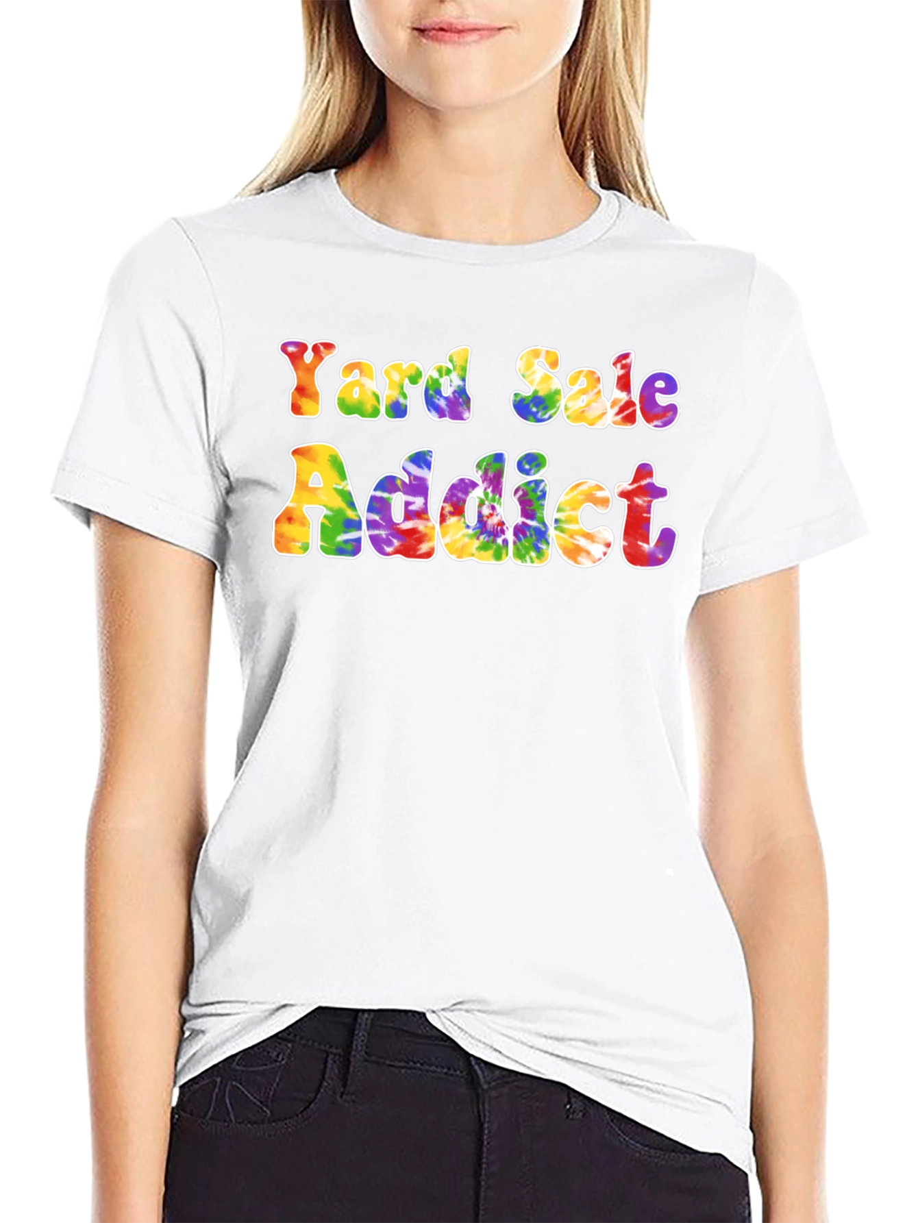 Yard Sale Addict Tie-Dye Graphic Tee