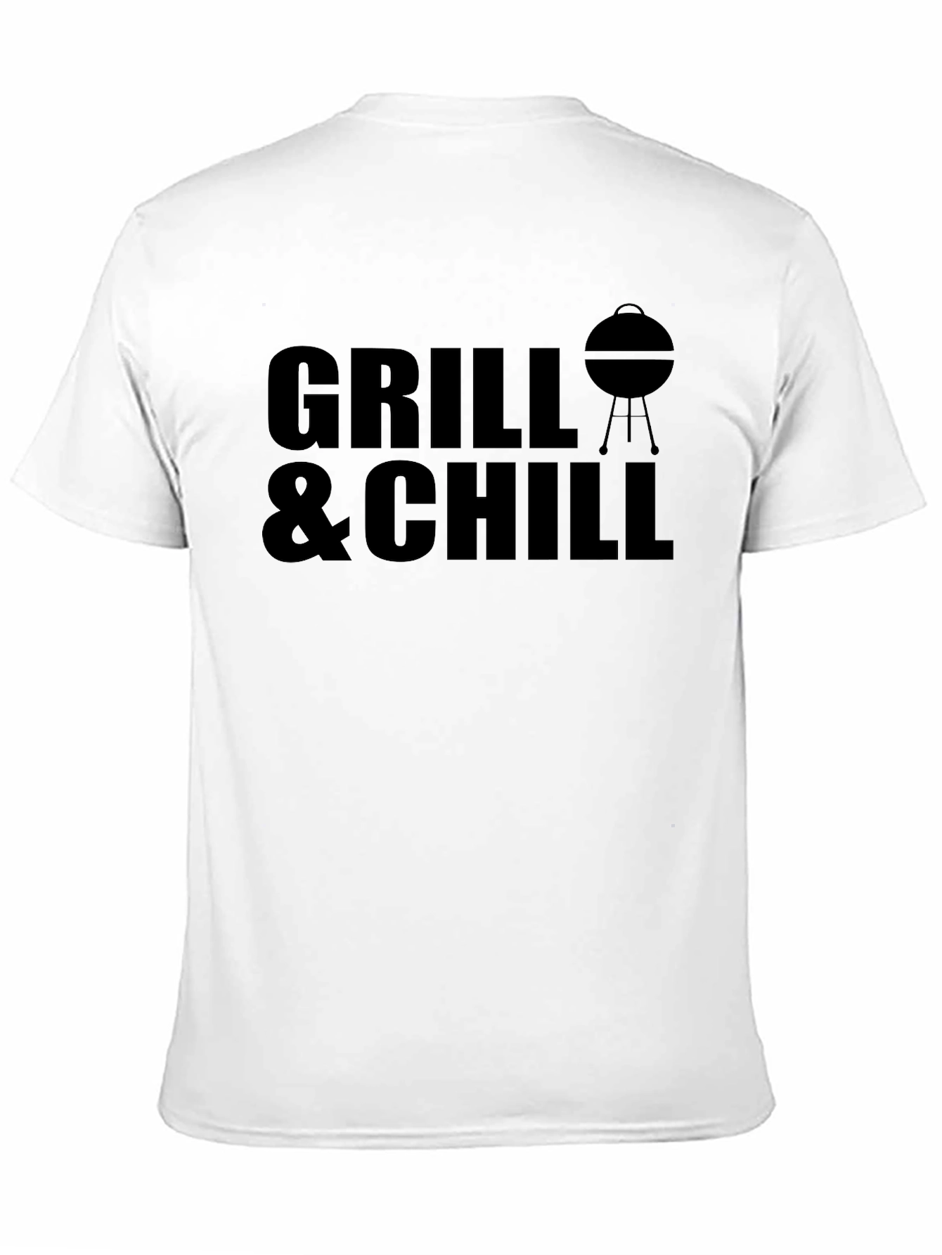 Grill & Chill Black T-Shirt - BBQ Season Apparel