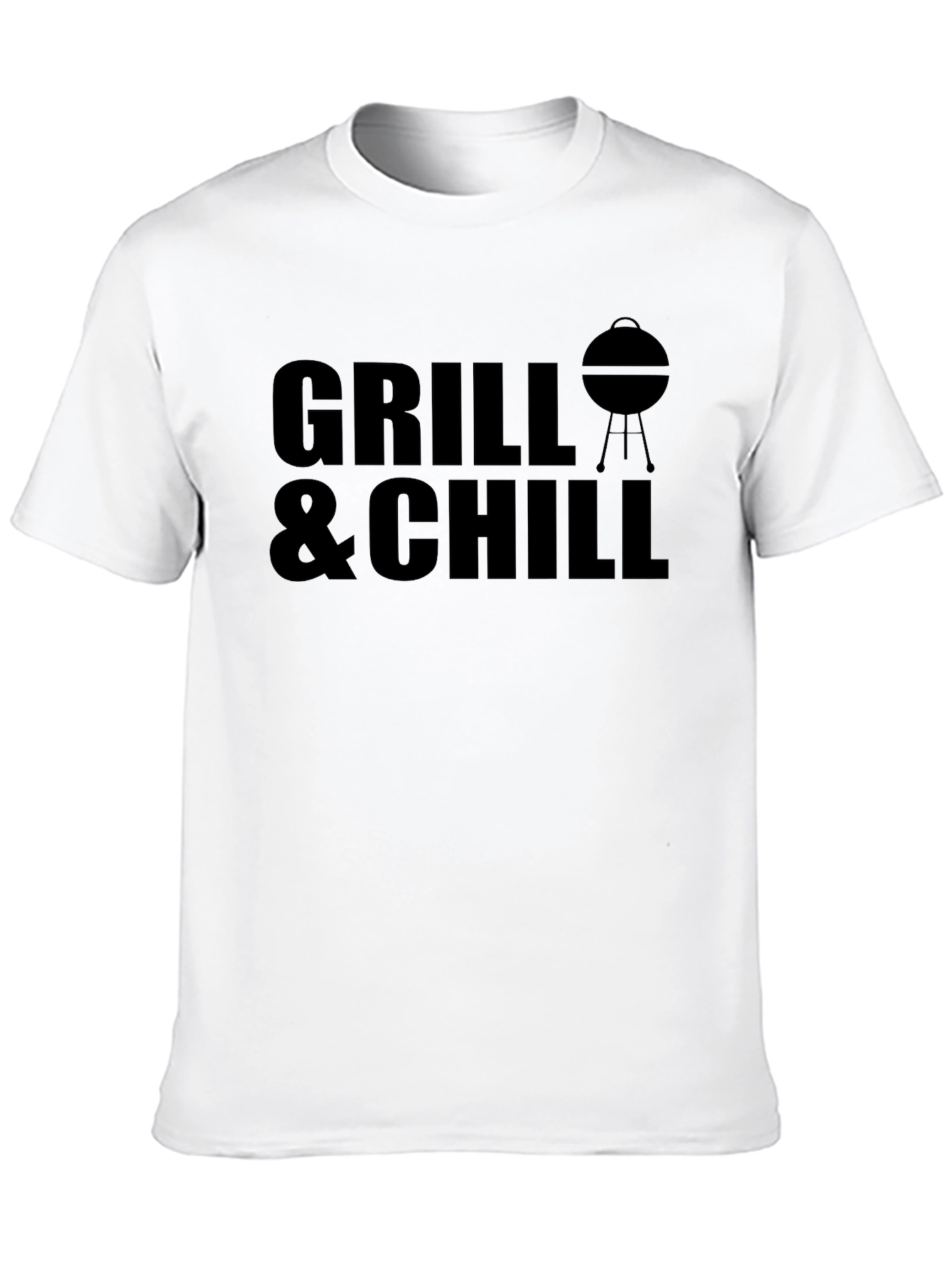 Grill & Chill Black T-Shirt - BBQ Season Apparel