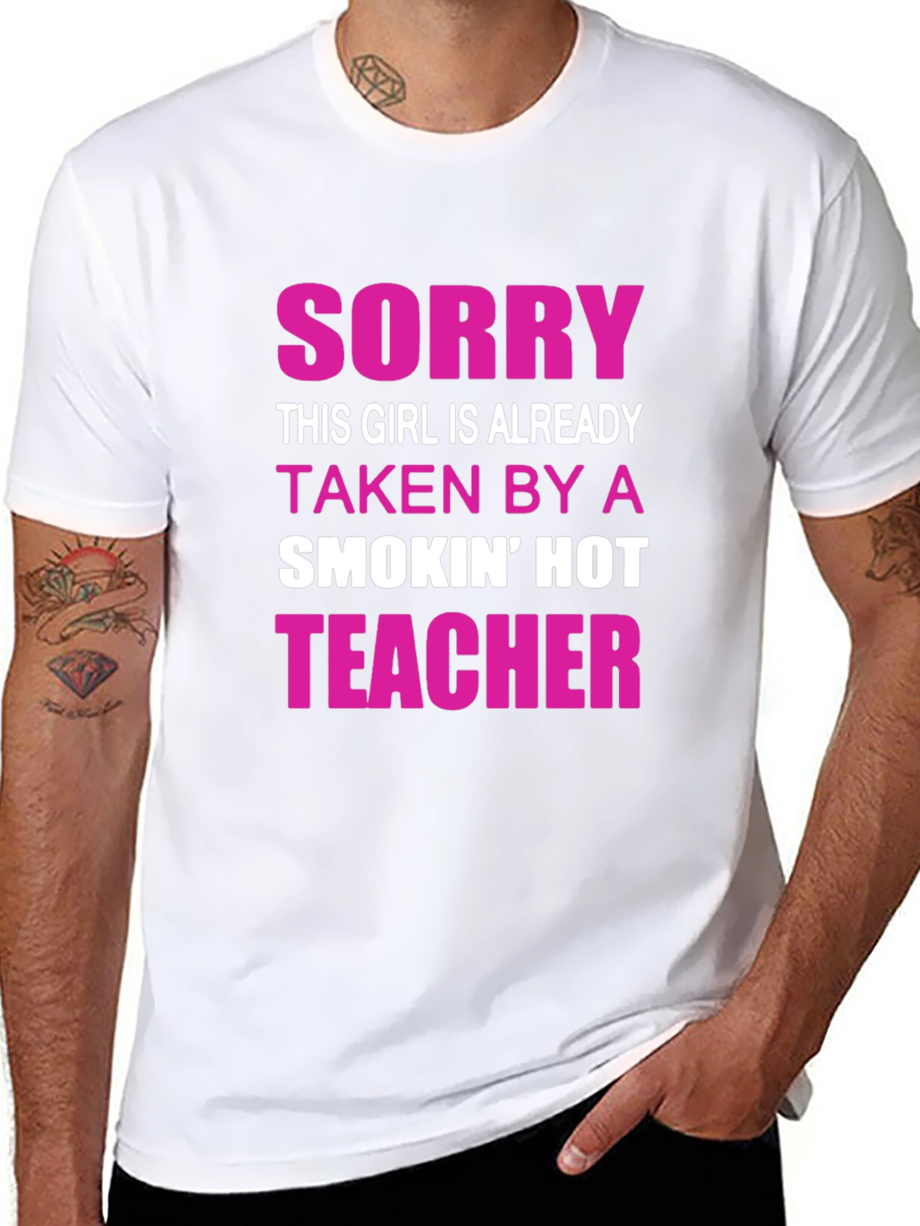 Funny Taken By Teacher Graphic Tee Shirt