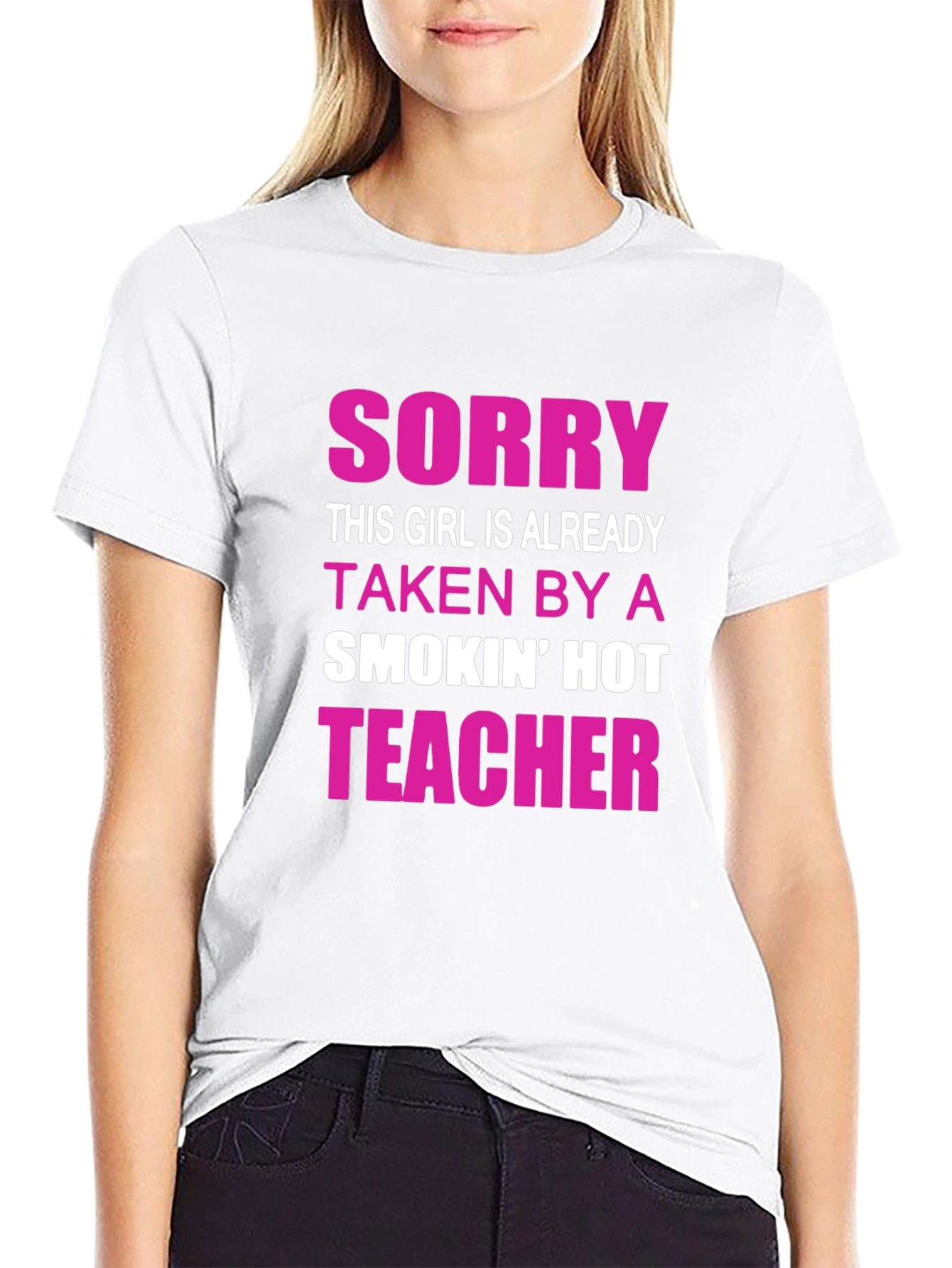 Funny Taken By Teacher Graphic Tee Shirt