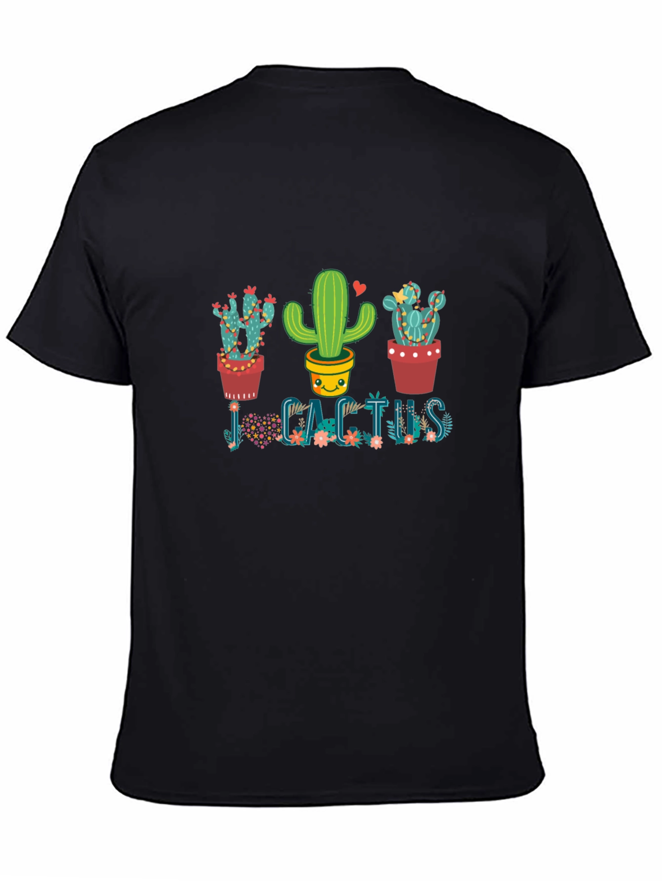 Cute Cactus Graphic T-Shirt