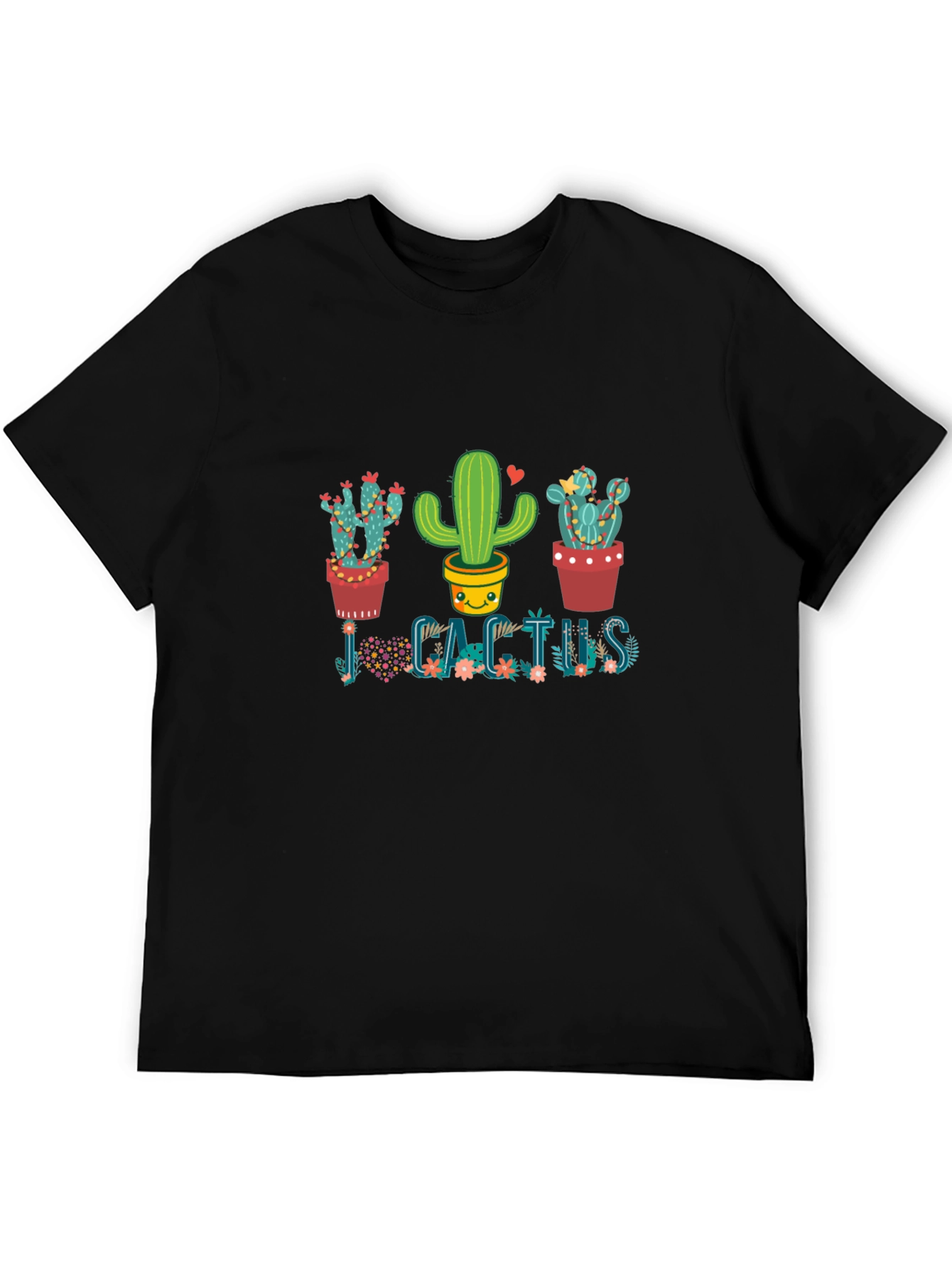 Cute Cactus Graphic T-Shirt