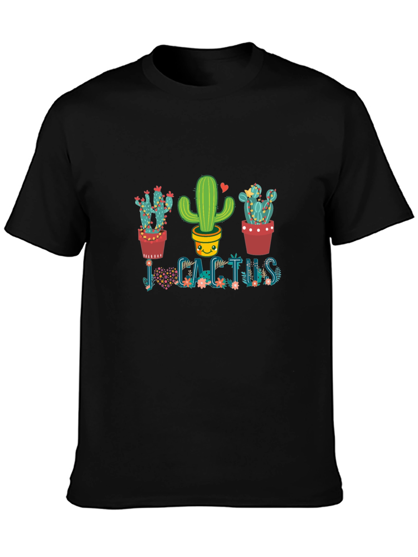 Cute Cactus Graphic T-Shirt