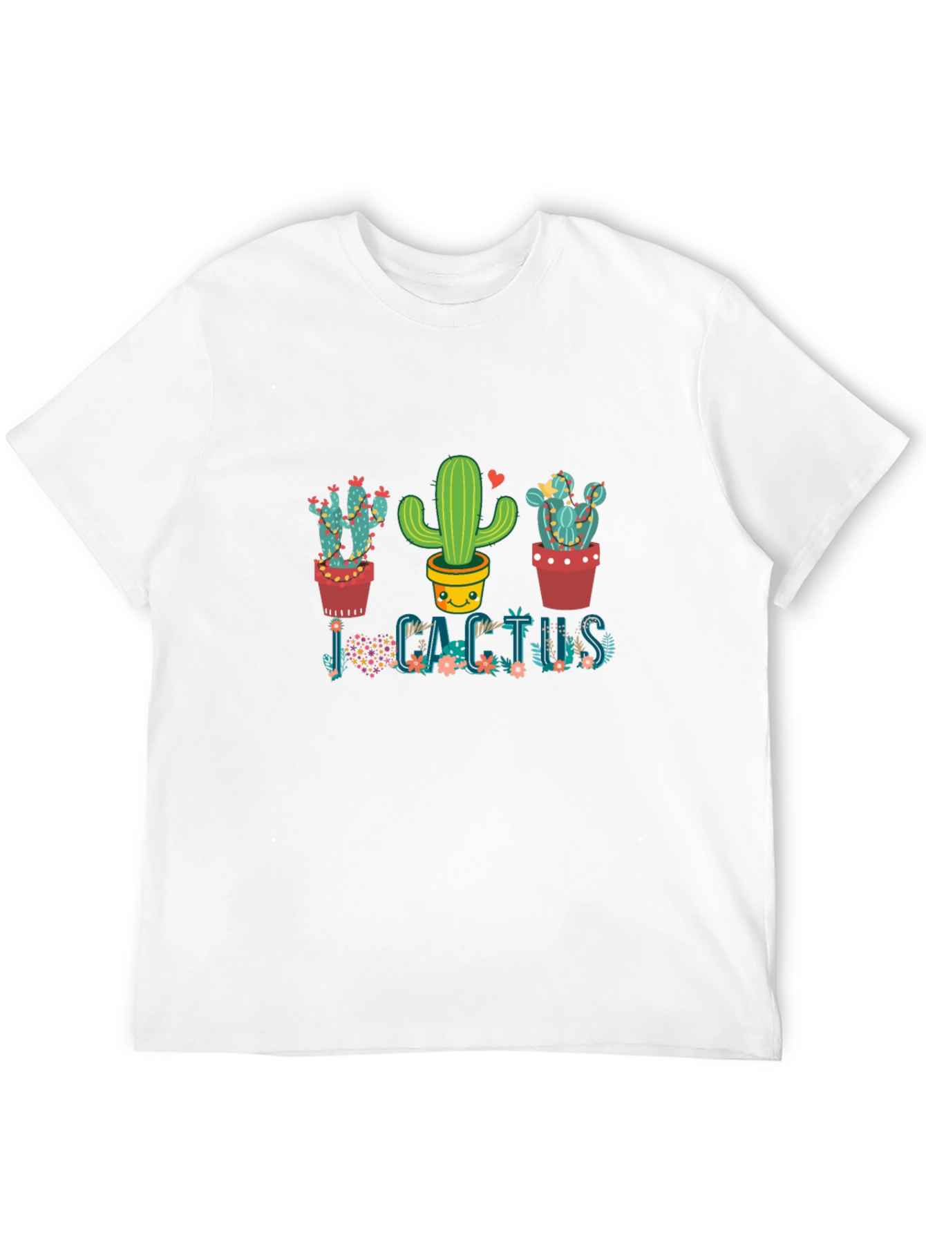 Cute Cactus Graphic T-Shirt