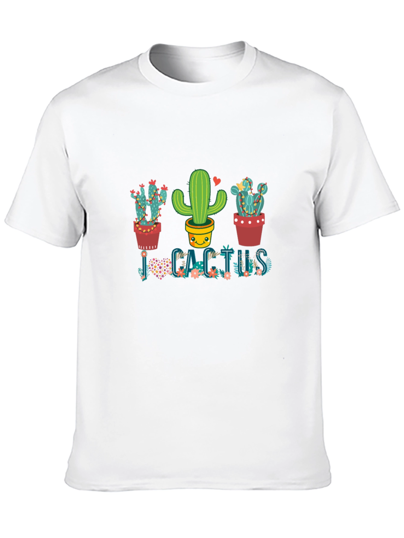 Cute Cactus Graphic T-Shirt