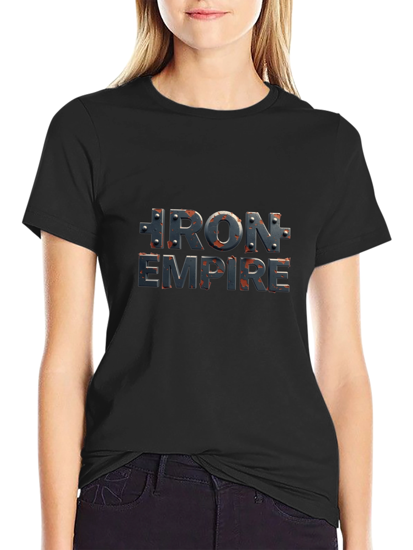 Iron Empire Black T-Shirt - Bold Graphic Tee