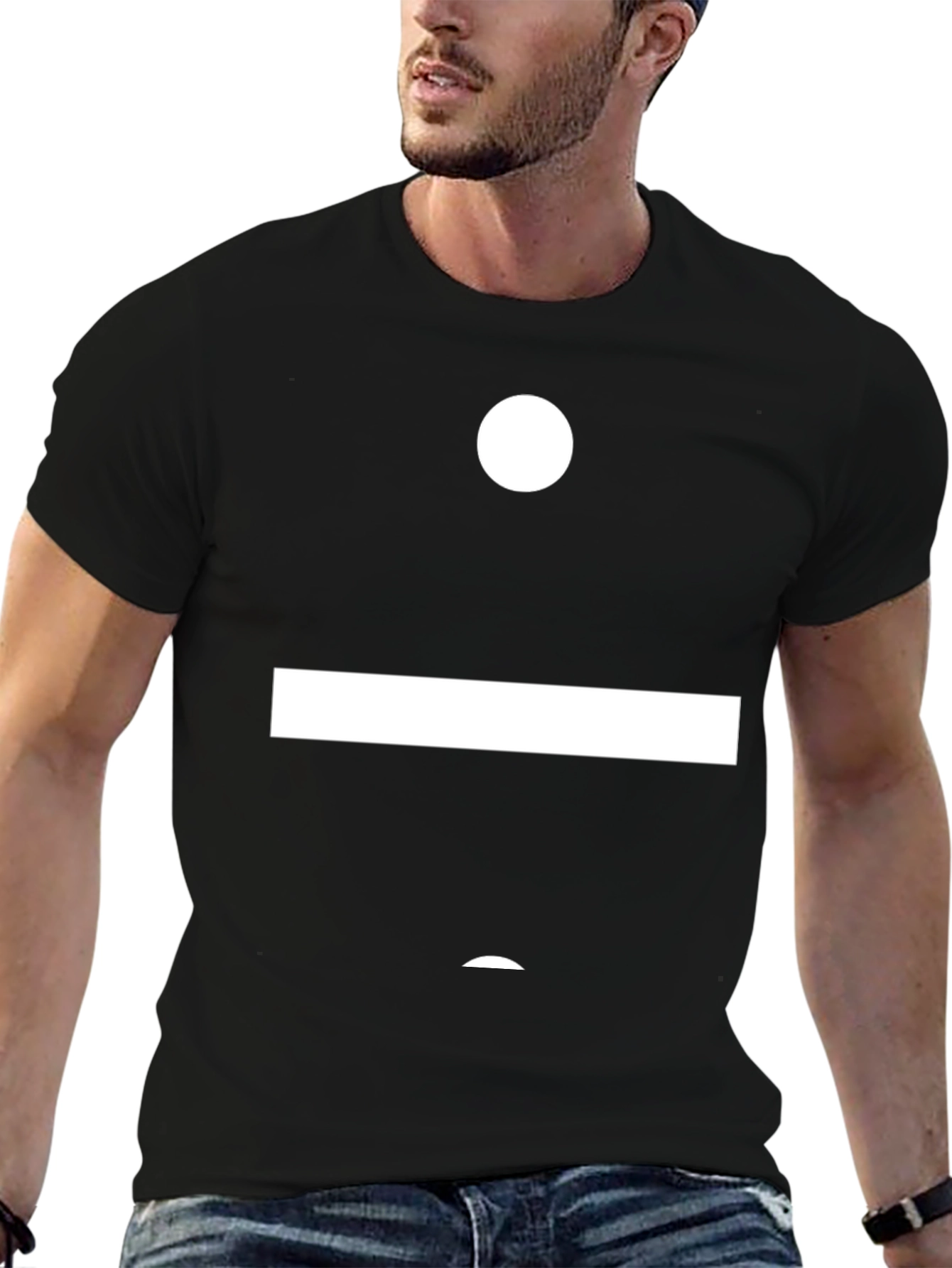 Abstract Design Black T-Shirt