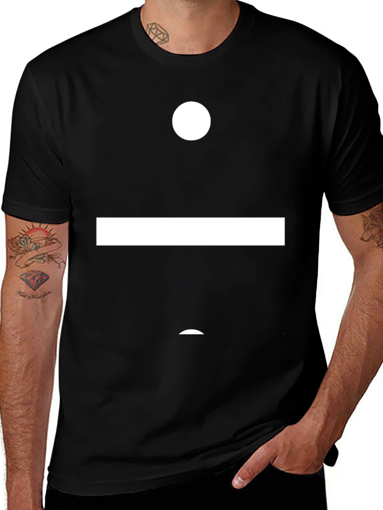 Abstract Design Black T-Shirt