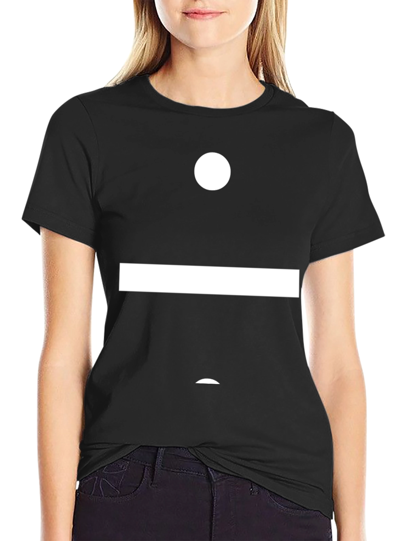 Abstract Design Black T-Shirt