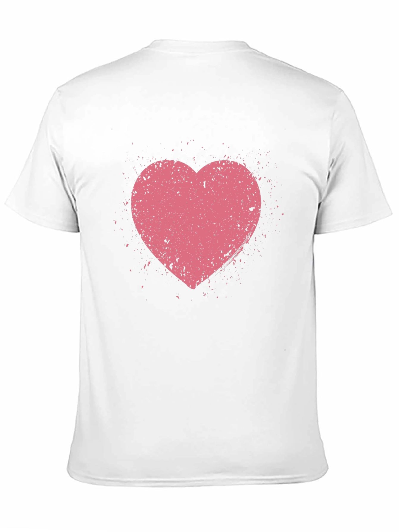 Distressed Heart Graphic Tee - Black Casual Shirt