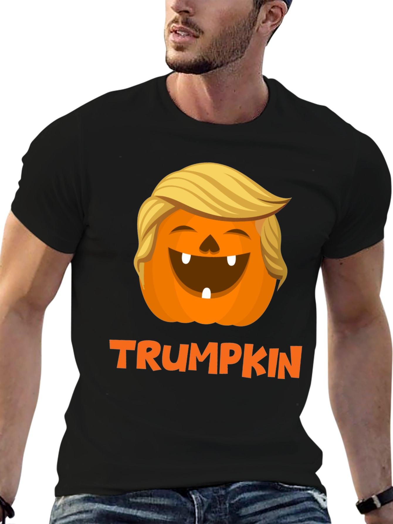 Trumpkin Halloween T-Shirt - Festive Fall Apparel