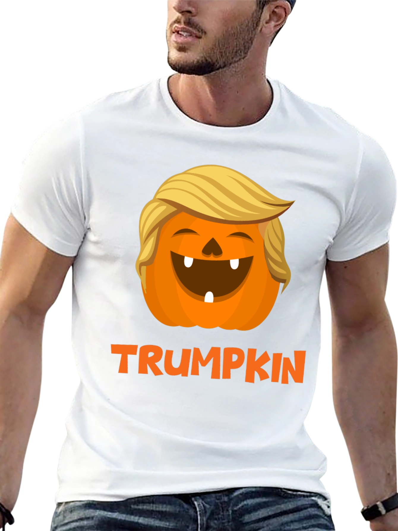 Trumpkin Halloween T-Shirt - Festive Fall Apparel