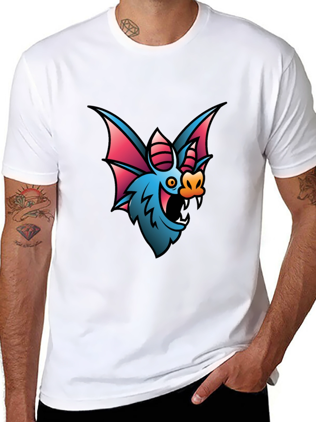 Bat Graphic T-Shirt - Unique & Stylish Design