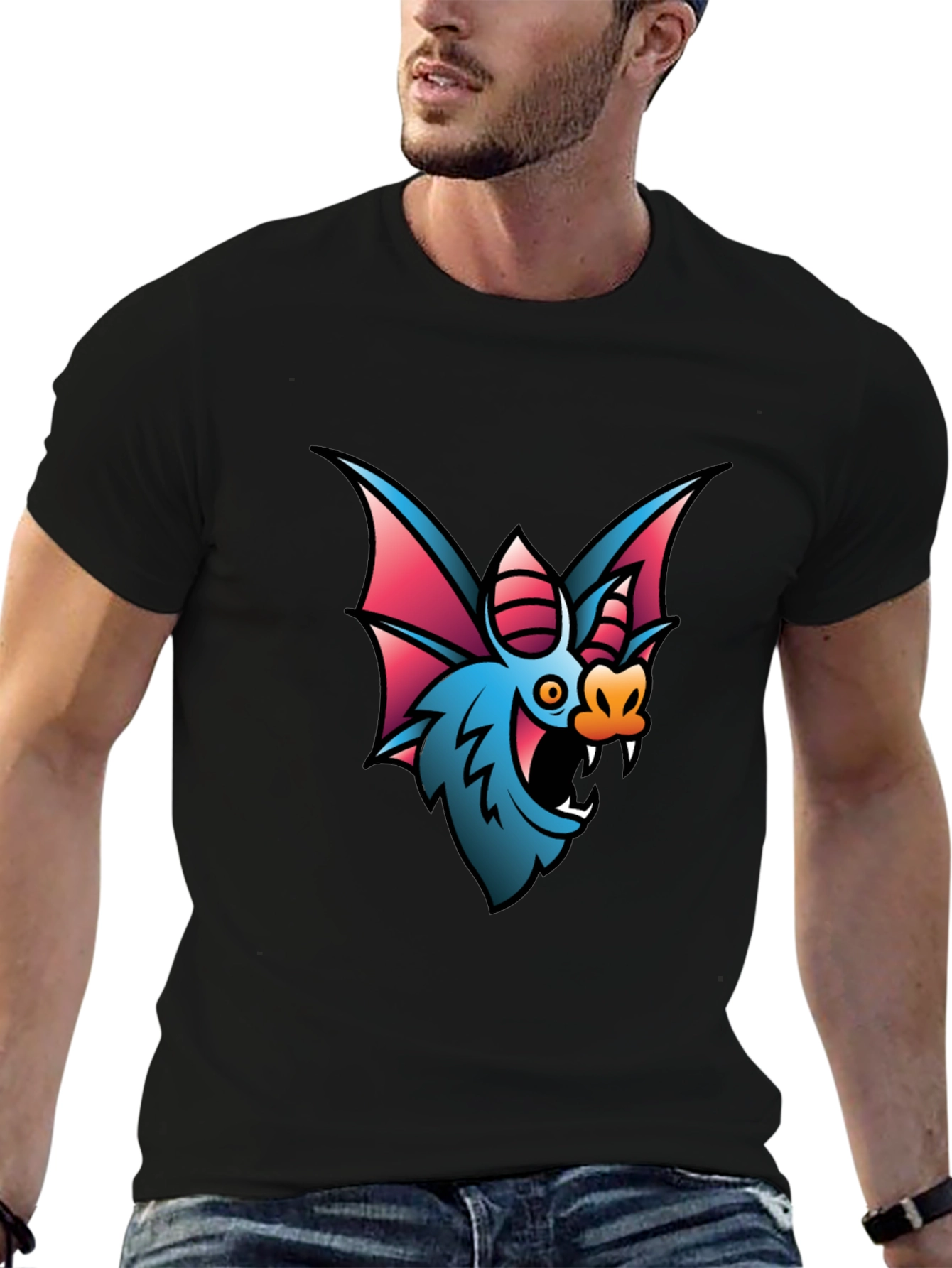 Bat Graphic T-Shirt - Unique & Stylish Design