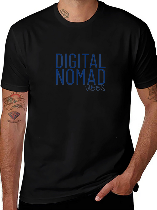 Digital Nomad Vibes Black T-Shirt