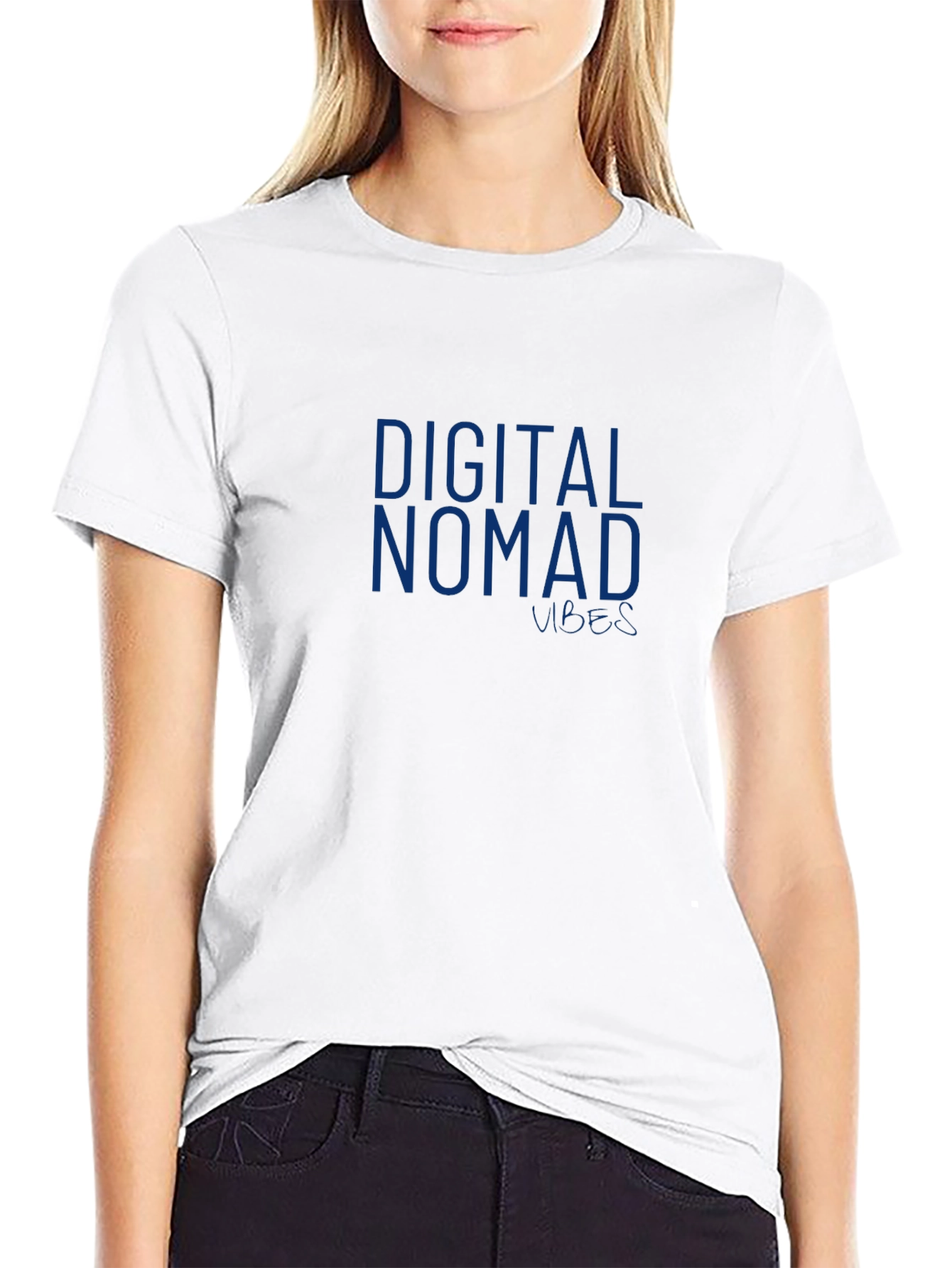 Digital Nomad Vibes Black T-Shirt