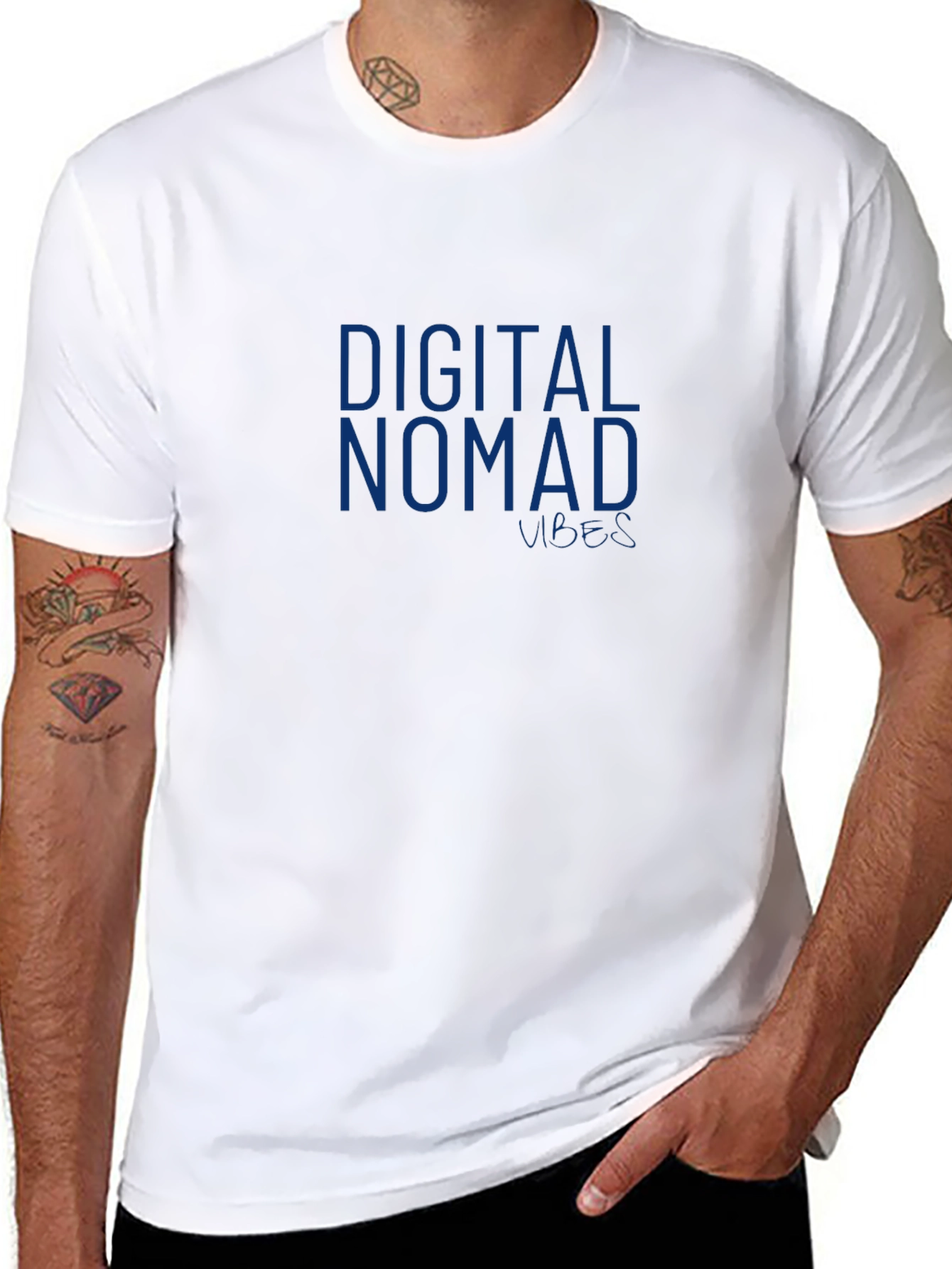 Digital Nomad Vibes Black T-Shirt