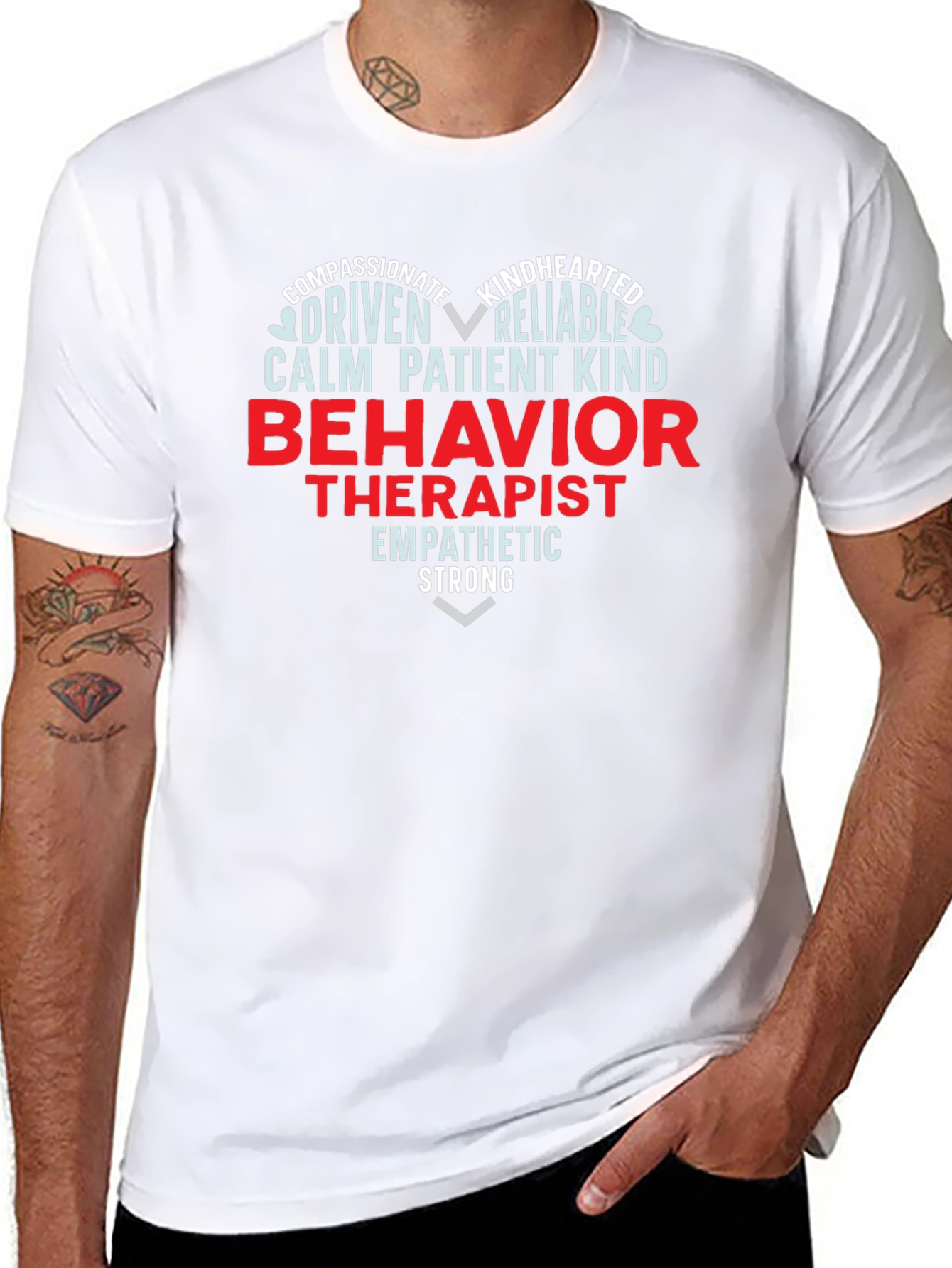 Behavior Therapist Heart Graphic T-Shirt