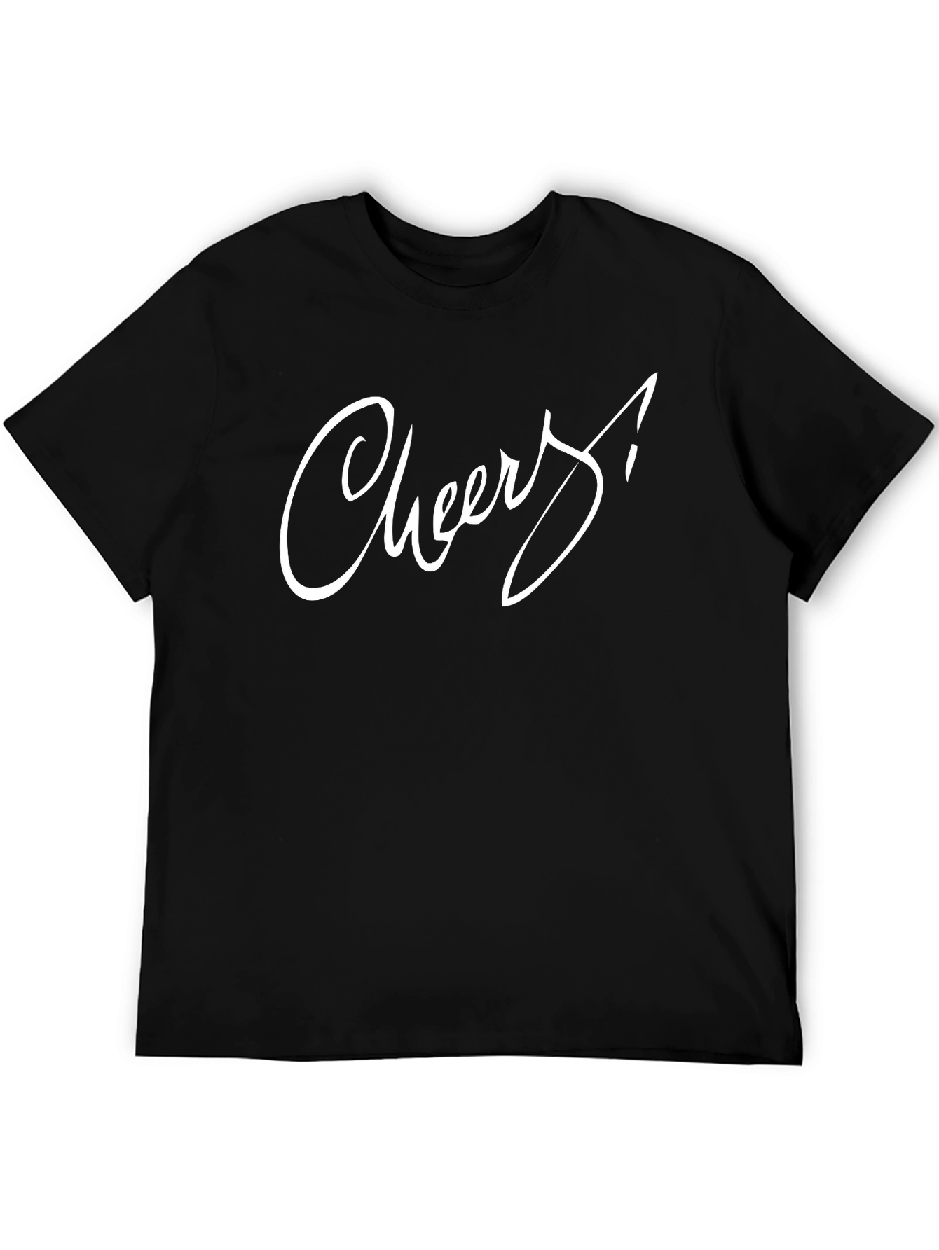 Cheers Graphic Black T-Shirt