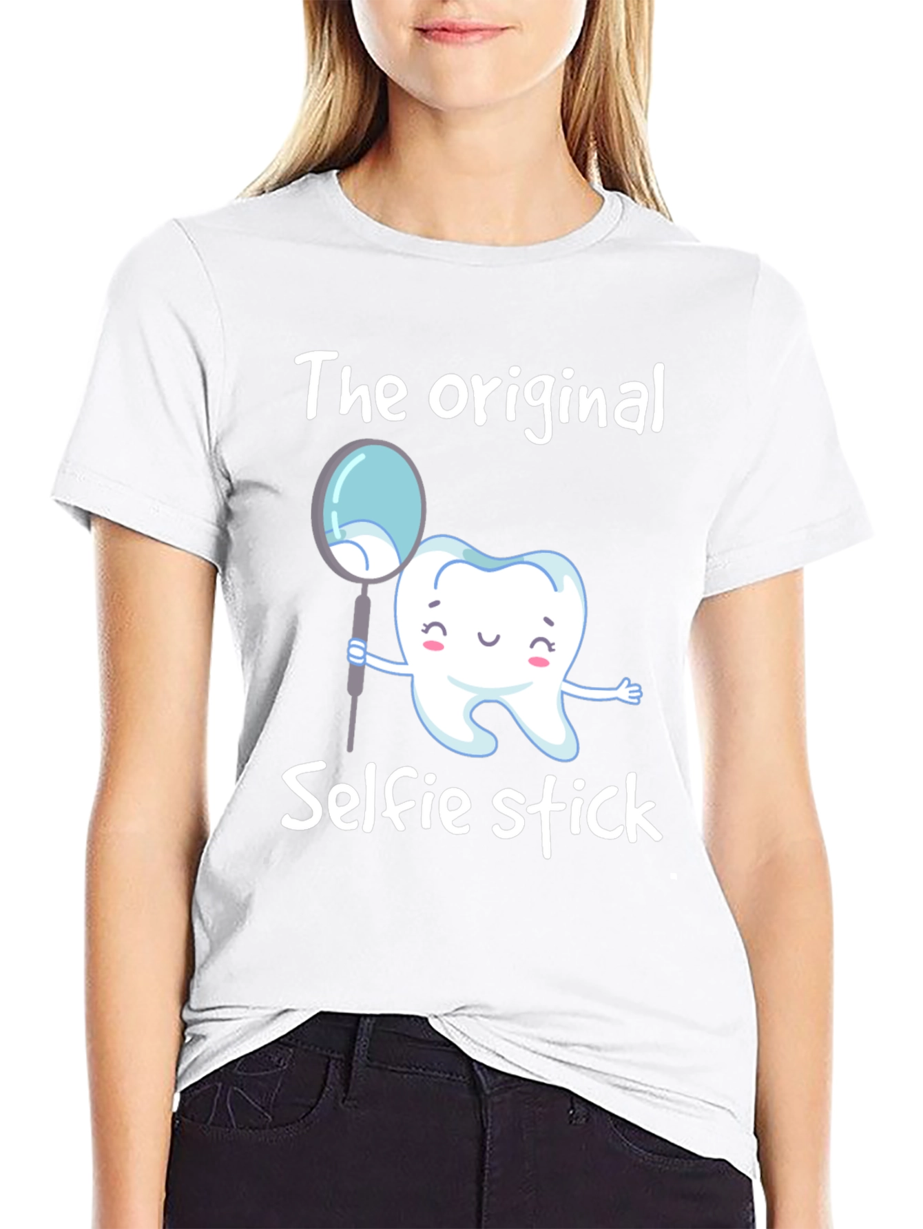 Funny Dental Hygienist Selfie Stick T-Shirt