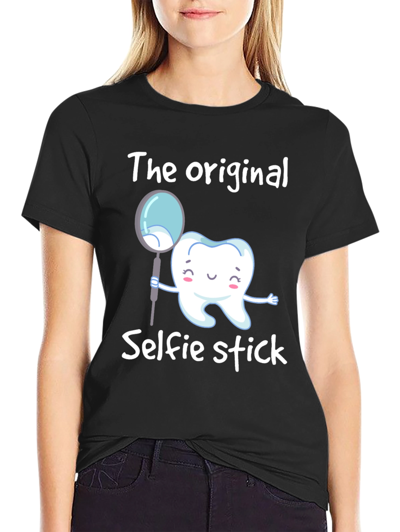 Funny Dental Hygienist Selfie Stick T-Shirt