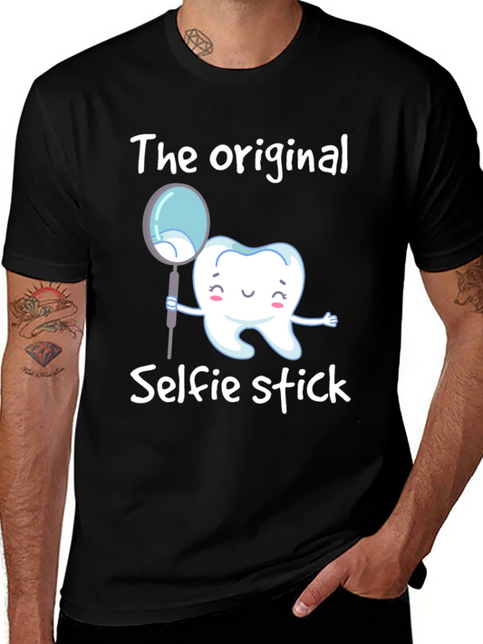 Funny Dental Hygienist Selfie Stick T-Shirt
