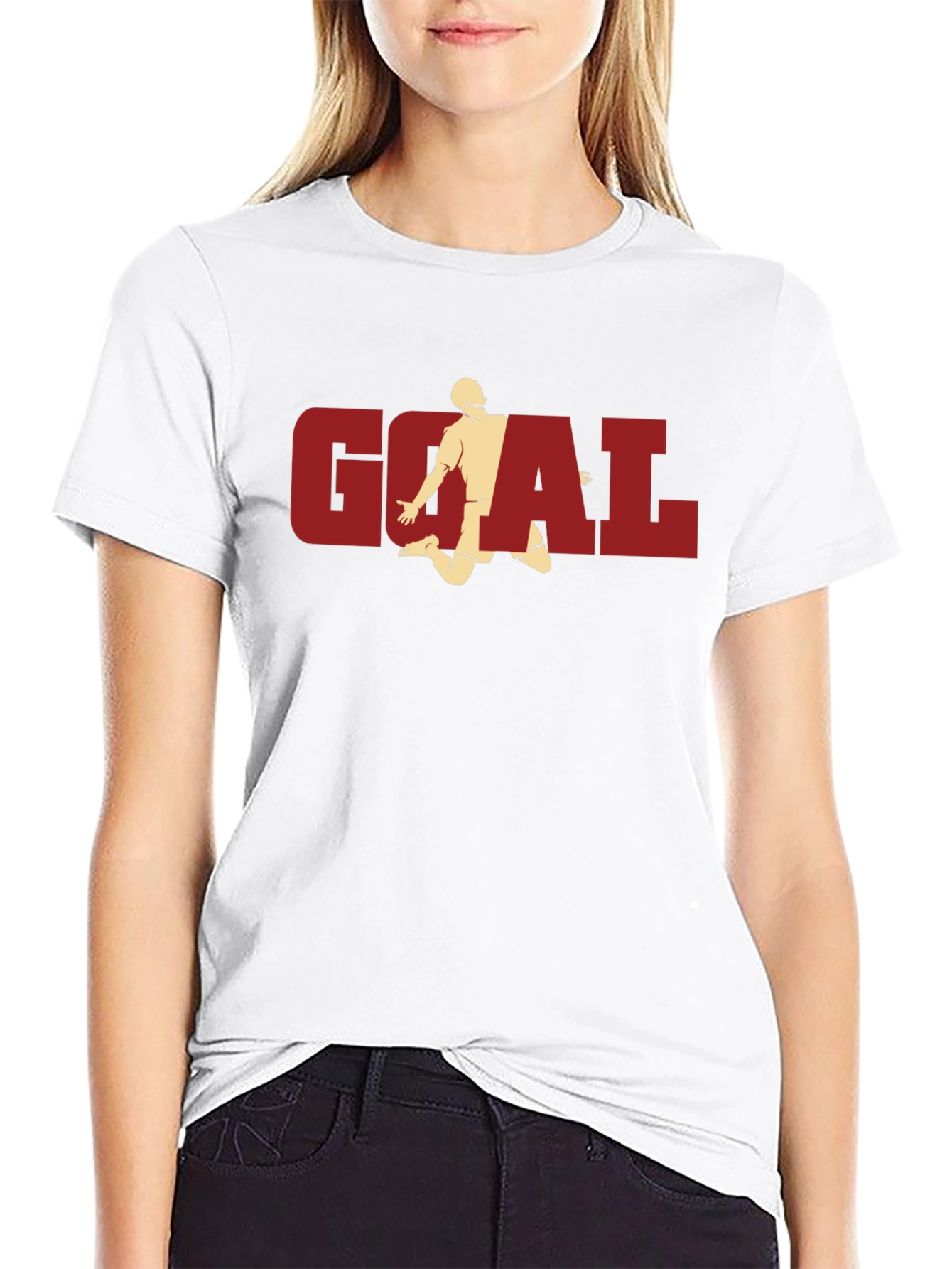 Goal! Graphic Tee - Black Cotton T-Shirt