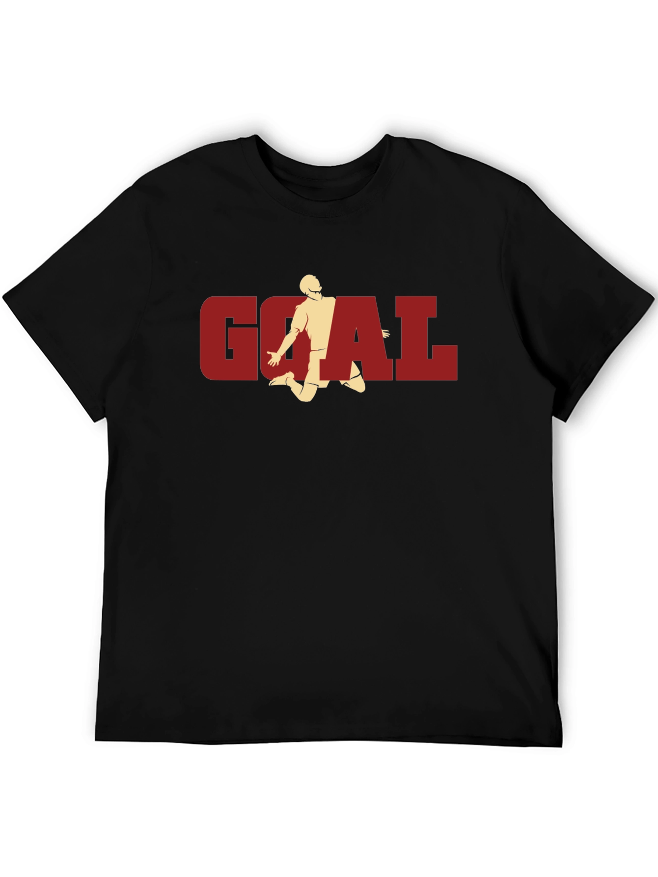 Goal! Graphic Tee - Black Cotton T-Shirt