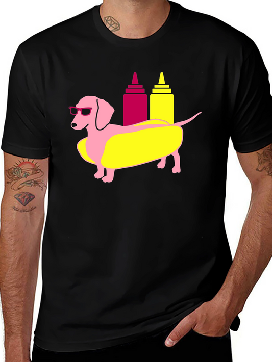Dachshund Hotdog T-Shirt Funny Weiner Dog Tee