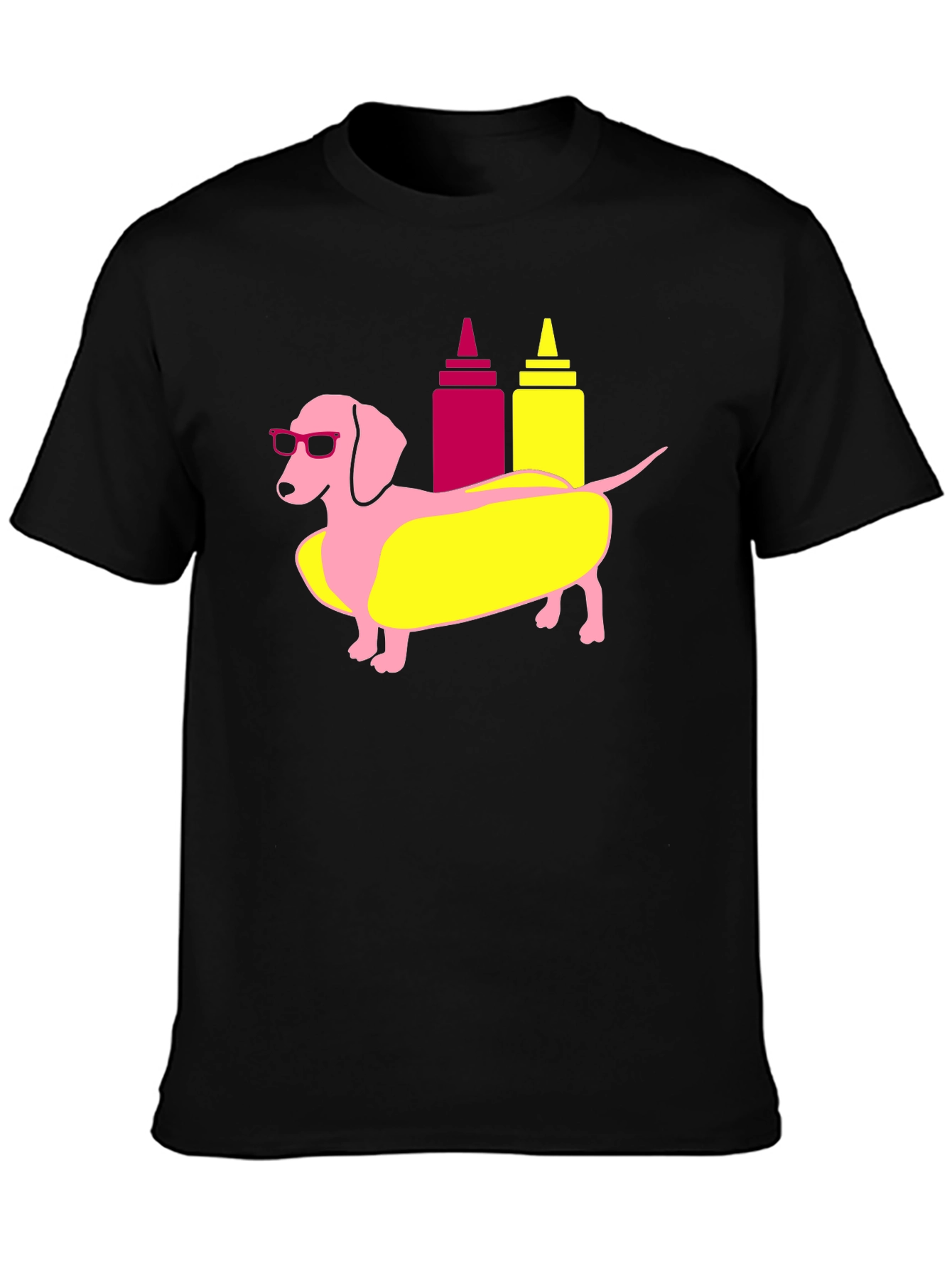 Dachshund Hotdog T-Shirt Funny Weiner Dog Tee